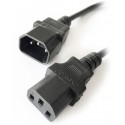 Cable Poder Ups Macho Hembra 1.80 Mts IEC 320 C13 a C14 a UPS