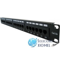 Patch Panel de 24 puertos Dixon RJ-45 Categoria 5e ( P24T-K11-CEC/BK )