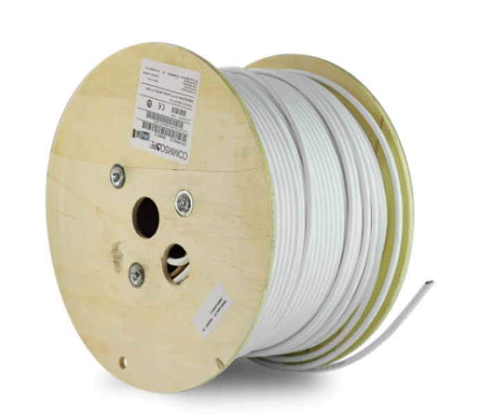 mamífero taquigrafía Tulipanes Rollo Cable UTP AMP Commscope F/UTP Cat. 6A LSZH-3 IEC 60332-3 – 305m –  Blanco