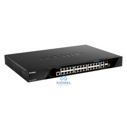 Switch Administrable D-Link DGS-1520-28 PoE 28 Ptos con 2 puertos 10G SFP+ y 2 puertos 10GBASE-T