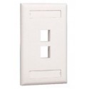 Faceplate 2 puertos Panduit Netkey Categoria 6 Blanco Mate ( NK2FIWY )