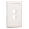 Faceplate 2 puertos Panduit Netkey Categoria 6 Blanco Mate ( NK2FIWY )
