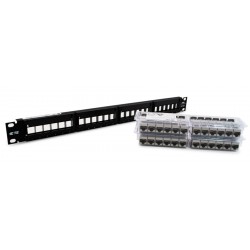 Patch Panel AMP 24 puertos Categoria 6A ( 1933319-2 )