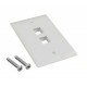 Faceplate Simple AMP 2 Puertos Blanco / Marfil ( 1-2111022-x )