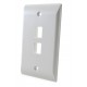 Faceplate Simple AMP CommScope 2 Puertos Blanco / Marfil ( 1-2111022-x )