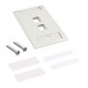 Faceplate Iconeable AMP 2 Puertos Blanco / Marfil ( 1-2111009-x )