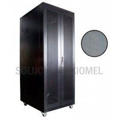 Gabinete de Piso 42RU Puerta Microperforada Doble Hoja 2.10 mts Altura