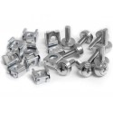 Pernos Enjaulados M6 Paquete de 100 unidades color Plata