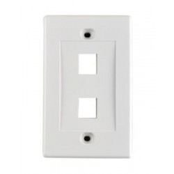 Faceplate 2 puertos Dixon Color Blanco