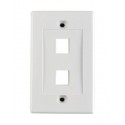 Faceplate 2 puertos Dixon Color Blanco