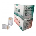 Conector Plug RJ45 Satra categoria 6 Paquete 100 unidades