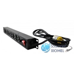 Power Rack 08 tomas 15 AMP con tomacorrientes Leviton