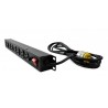 Power Rack 08 tomas (PDU ) 15 AMP con tomacorrientes
