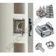 Gabinete de Piso 24RU Vidrio templado 1.20 x 0.62 x 1.07 mts 4 ruedas