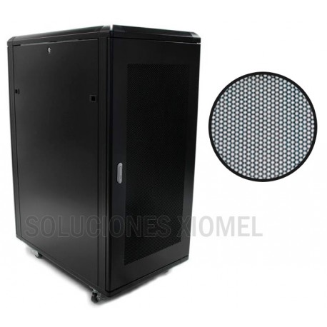 Gabinete de Piso 42RU Vidrio templado 2.10 x 0.62 x 1.07 mts 4 ruedas