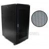 Gabinete de Piso 42RU Vidrio templado 2.10 x 0.60 x 1.07 mts 4 ruedas