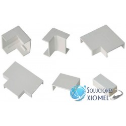 Accesorios Canaleta 60x40 blanco SATRA Curva , Ezquinero, Rinconero