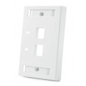Faceplate AMP CommScope 2 Puertos Blanco Iconeable ( 557505-3 )