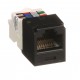 Jack RJ45 Panduit Mini-Com Categoría 6 UTP , Negro ( CJ688TPBL )