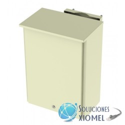 Gabinete de Poste Exterior Acero Gris Epoxico 35x30x20cm (alto, ancho y prof.)