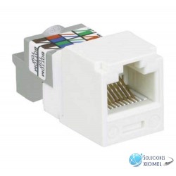 Jack RJ45 Panduit Mini-Com Categoría 6 UTP , Blanco ( CCJ688TPIW )