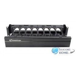 Ordenador de Cables Horizontal Frontal 2 RU para Gabinetes