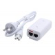 Adaptador PoE Ubiquiti U-POE-AF (48 VDC, 0.32 A) puerto Gigabit, equipos UniFi