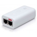 Adaptador PoE Ubiquiti U-POE-AF (48 VDC, 0.32 A) puerto Gigabit, equipos UniFi