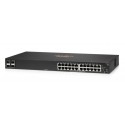 Switch Administrable HP Aruba 6100 24G 4 SFP+ Poe+ 370w Capa 2 , puerto consola ( JL677A )