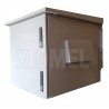 Gabinete de Pared Exterior IP66 12RU Acero Laminado Gris Epoxico