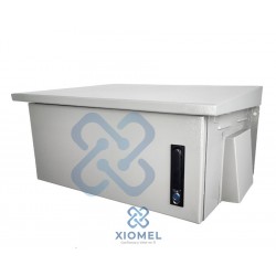 Gabinete de Pared 4RU IP65 para Exterior Acero Laminado Gris Epoxico