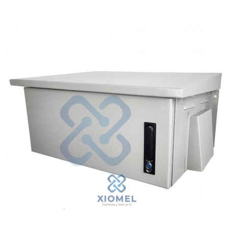 Gabinete de Pared 4RU IP65 para Exterior Acero Laminado Gris Epoxico