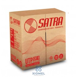 Rollo Cable Solido UTP Satra LSZH 24AWG categoria 6 305 metros Gris