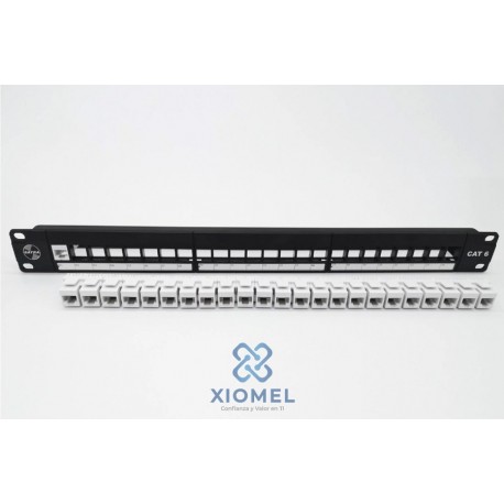 Patch Panel 24 puertos Categoría 6 SATRA Modular 0102022401