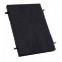 Bandeja Metalica pesada Fija Plana 4 orejas 90 cm. Profundidad