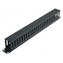 Ordenador de Cables Horizontal Frontal 1 RU para Gabinetes