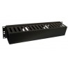 Ordenador de Cables Horizontal Frontal 2 RU para Gabinetes