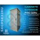 Gabinete de Piso para Exterior IP65 32RU Acero Laminado Gris