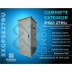 Gabinete de Piso para Exterior IP65 27RU Acero Laminado Gris