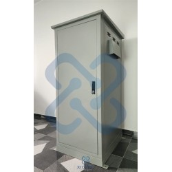 Gabinete de Piso para Exterior IP65 27RU Acero Laminado Gris
