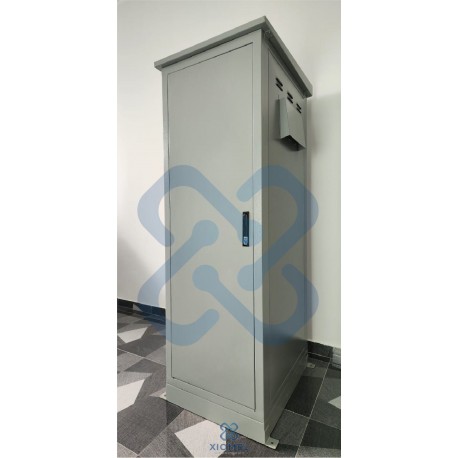 Gabinete de Piso para Exterior IP65 42RU Acero Laminado Epoxica Gris