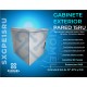 Gabinete de Pared para Exterior IP65 15RU Acero Laminado Gris Epoxico
