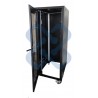 Gabinete de Piso 24RU 1.20 x 0.60 x 0.80 mts 4 ruedas acero laminado