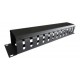 Ordenador de Cables Horizontal Frontal 2 RU para Gabinetes