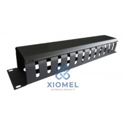 Ordenador de Cables Horizontal Frontal 2 RU para Gabinetes
