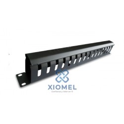 Ordenador Metalico Horizontal Frontal 1 RU para Gabinetes