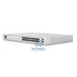 Switch Administrable PoE Ubiquiti 24 Puertos 2SFP 120Watts