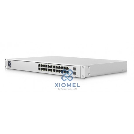 Switch Administrable PoE Ubiquiti 24 Puertos 2SFP 120Watts