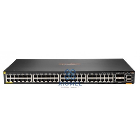 Switch Administrable HP Aruba 6200 48G PoE 370W 4 SFP+ Capa 3 Apilable ( JL727A )