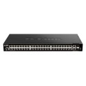 Switch Administrable D-Link DGS-1520-52 52 Puertos PoE con 2 puertos 10G SFP+ y 2 puertos 10GBASE-T